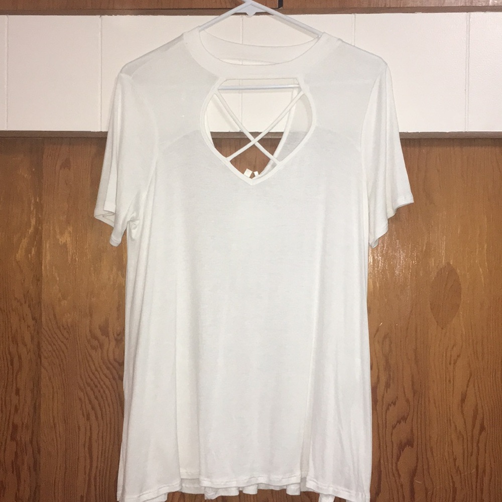 Glamour Farms The Market White Top ~ New w/Tags